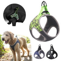 Reflective Dogs Vest Harness Soft Small Medium Dogs Cats Harness with Leash No Pull No Choke Puppy Teddy Collar Size S-XL