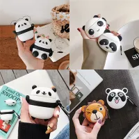 Cute Cartoon Panda Earphone Case For Airpods 2 1 Case Silicone Cute Soft Bluetooth Wireless Protective Cover For Airpods Pendant Wireless Earbud Cases