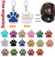 hot！【DT】▽❀♚  Personalized Engraving ID Name Tag Dog Anti-lost Custom Collar Leash Accessories Pendant Decorations