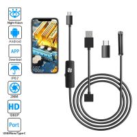 ▥❒ R6ZSYO MALL USB 5mm Type-C Endoscope 6LED Borescope Inspection IP67 Cars