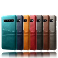 Card Phone Case Cover For Samsung Galaxy S10 5G S10Plus S10e S10lite S10 5G Slim PU Leather Business style Card Slots Fundas