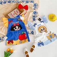 CUI YI SHOP T-skirt 2023 childrens dress summer snowy escape princess little fashionable