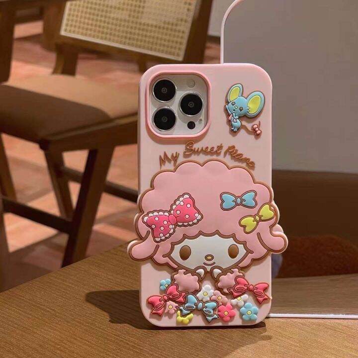 cs141-เคสโทรศัพท์-งานซิลิโคนนิ่มๆไม่หนา-ลายmelody-สินค้าพร้อมส่ง-อ่านรายละเอียดก่อนสั่ง