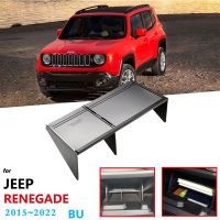 อุปกรณ์ตกแต่งรถยนต์จัดเก็บกล่องนักบินร่วมสำหรับรถ Jeep รุ่น Renegade BU 2015 ~ 2022 2021รถพาร์ทิชันภายในจัดแต่งทรงผมที่เท้าแขน