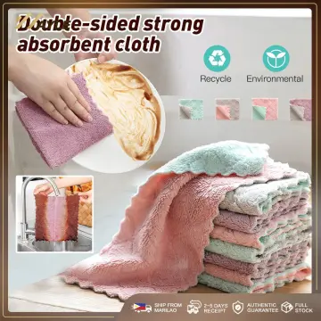 10pcs Hanging Type Kitchen Washcloth, Household Absorbent