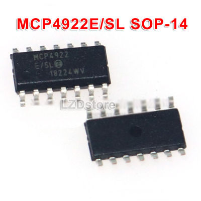 1ชิ้น MCP4922-E /Sl SOP-14 MCP4922 SOP14ชิป DAC ดิจิตอลต่อตัวแปลงแบบอะนาล็อก