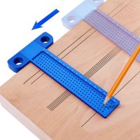 160mm T Ruler Woodworking Scribe Crossed Feet Hole Scribing Gauge Aluminum Alloy Carpenter Measuring Tools