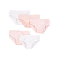 กางเกงในเด็กผู้หญิง mothercare pink and white briefs - 5 pack NA057