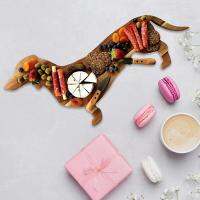 Food Tray Modern Easy to Clean Cutting Board Multifunction Dachshund Convenient Food Tray Household Accessories Preparation  Cutting Boards