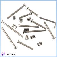 JXFTKM 100 Pcs M6x40-M6x80 สกรูสำหรับเปลเด็กทารก เงินสีเงิน เหล็กคาร์บอนสตีล สกรูฝาครอบซ็อกเก็ตไดรฟ์ HEX ทนทานสำหรับงานหนัก ชุดอุปกรณ์ทดแทน เปลเด็กเปล