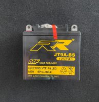 RR แบตเตอรี่แห้ง  JT9A-BS (12V/9Ah) Boss 175 ขนาด 137 x 76 x 138 มม สำหรับรถจักยานยนต์ VIRAGO,CM250C,CENTAUR 150, BOSS, BN125 Eliminator, A1 Series แบตเตอรี่แบบแห้ง พร้อมใช้งาน