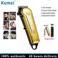 Kemei KM-119A 110V-240V Professional Electric Washable Hair Clipper Cutter Rechargeable Hair Trimer Beard Shaver Razor Cordless Adjustable Clipper Support With 4 Size Limit Comb-Good