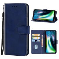 SmartPhonemall Leather Phone Case For Motorola Moto Defy 2021(Blue)