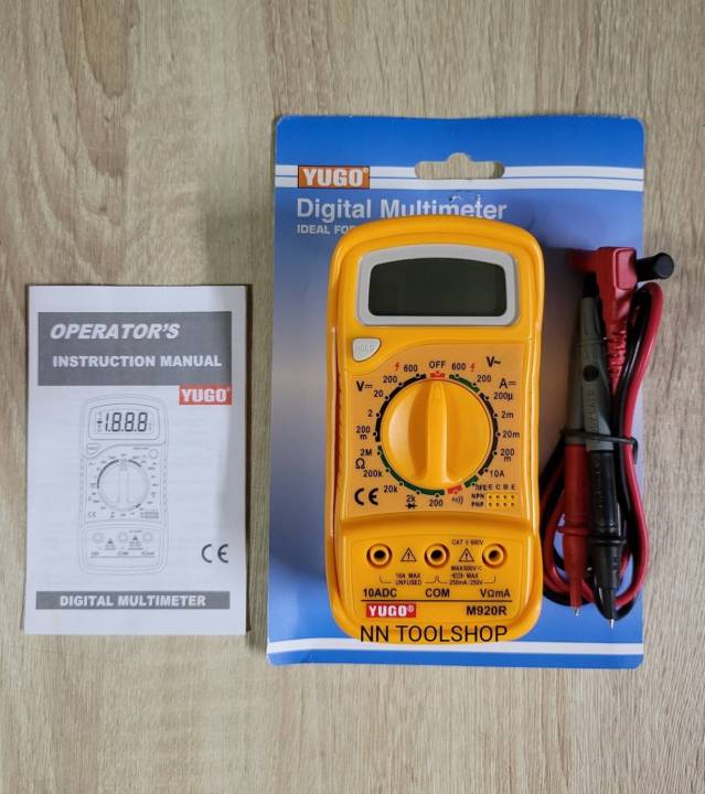 yugo-มิเตอร์วัดไฟดิจิตอล-มัลติมิเตอร์-yugo-m920r-mini-digital-meter-เทสก่อนส่ง-สินค้าพร้อมส่ง