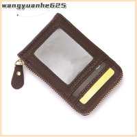 [WYH Store] COD ที่ใส่บัตรผู้ชาย RFID กระเป๋าสตางค์หนังแท้ที่ใส่นามบัตรมีซิปกระเป๋าใส่บัตรประจำตัว