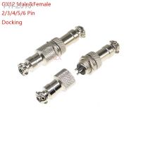 1SETS GX12-2/3/4/5/6 12mm Diameter aviation plug socket Circular connector GX12 2PIN 3PIN 4PIN 5PIN 6pin Docking Male Female