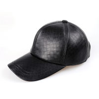 Genuine Leather Baseball Cap Men Black Cowhide Hat Snapback Male Adjustable Autumn Winter Real Leather Peaked Hats