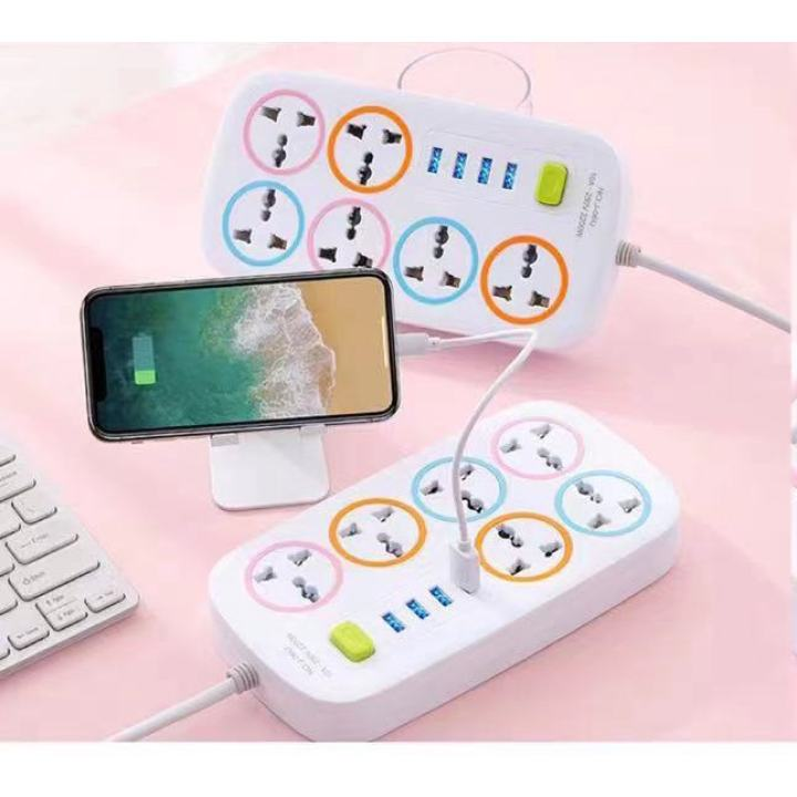 Extension Cord with USB Port Power Strip Highpower Multiswitch Socket
