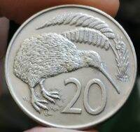 Kiwi New Zealand 20คะแนน Queen Coin เส้นผ่านศูนย์กลาง28.5มิลลิเมตรปีการสุ่มแปดผลิตภัณฑ์100% LYB3816เดิมของธนาคาร