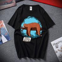 Sloth T Shirt 100 Cotton Personality Print Tshirt Funny Animal Tees