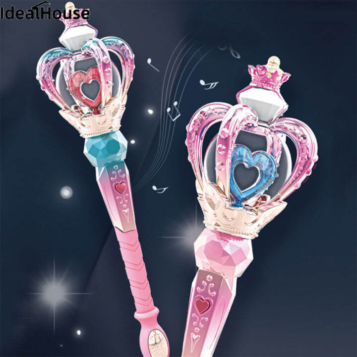 【ready stock】Luminous Rotating Magic Wand For Girls Electric Lights ...