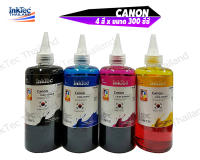 InkTec หมึกพิมพ์เติม Tank สำหรับ Canon ขนาด 300 ml. - Pack 4 สี (BK,C,M,Y)