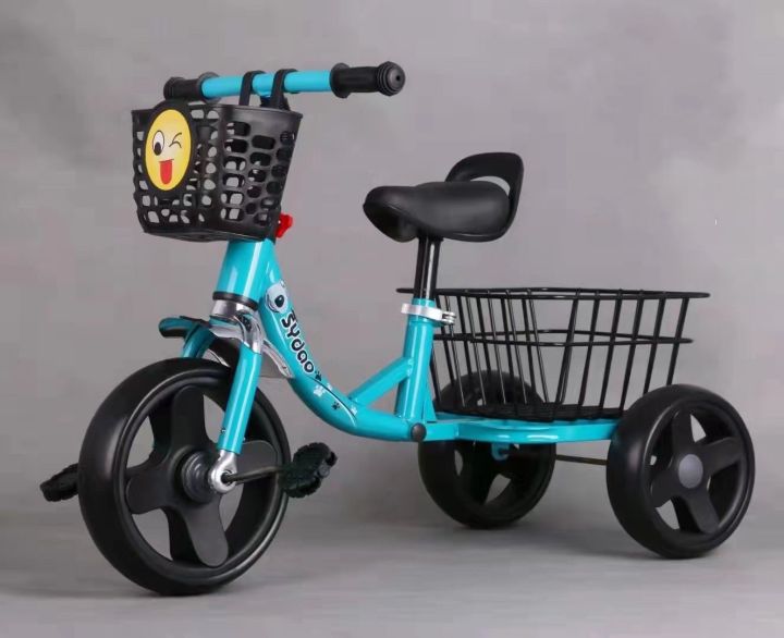toykidsshop-รถจักรยานสามล้อ-รถจักรยานเด็ก-มีตะกร้าหน้า-หลัง-no-4030
