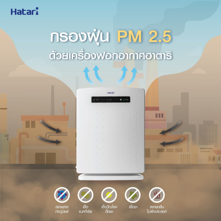 เครื่องฟอกอากาศ-hatari-รุ่น-ap12r1-ขนาด-32-ตร-ม-มีแผ่นฟอก-1-แผ่นในเครื่อง-รับประกันสินค้า-3-ปี