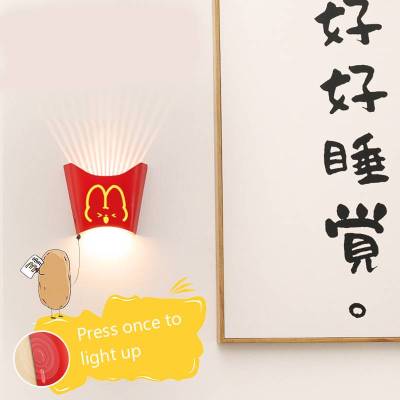French fries small night lights MacDonald charging creativity bedroom bedside sleep lights birthday gifts
