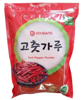 พริกป่นเกาหลี jidubang red pepper gochugaru big 고추가루 พริกป่นแบบหยาบ ขนาด size 1kg.