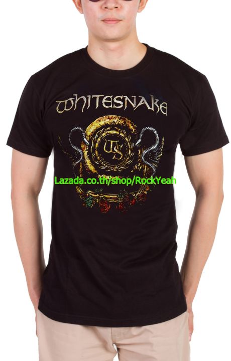 เสื้อวง-whitesnake-ไวท์สเนก-ไซส์ยุโรป-เสื้อยืดวงดนตรีร็อค-เสื้อร็อค-rcm1174-มีปลายทาง