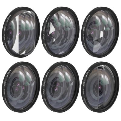 49mm-77mm Filter Kaleidoscope Split Diopter Effects Photography Accessories