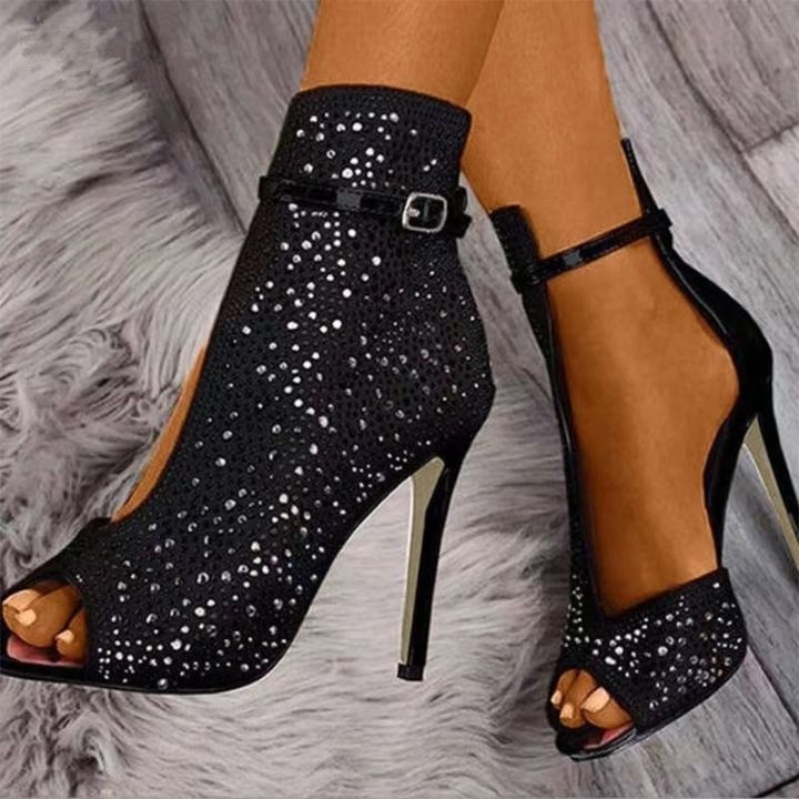 zapatillas-mujer-รองเท้าส้นสูงประดับคริสตัลสำหรับผู้หญิง-รองเท้าส้นสูงสีดำมีสายรัด2023รองเท้าแตะงานเลี้ยงสำหรับผู้หญิง