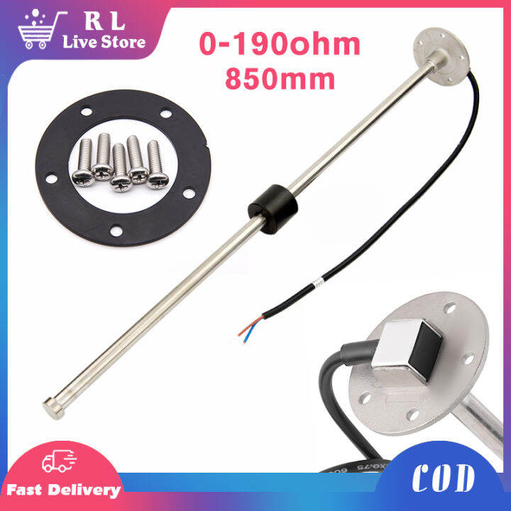 850mm 0~190 Ohm Fuel Level Gauge Sensor Fuel Sender Unit Fuel Gauges ...