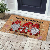 Merry Christmas Theme Doormat Kitchen Mat Xmas Bedroom Entrance Doormat Living Room Car Bathroom Non-Slip Entrance Rug