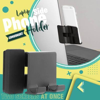 Rotatable Notebook Screen Side Phone Holder Clip On Monitor For Laptop Or Desktop Monitor Creative Mobile Phone Stand For Laptop