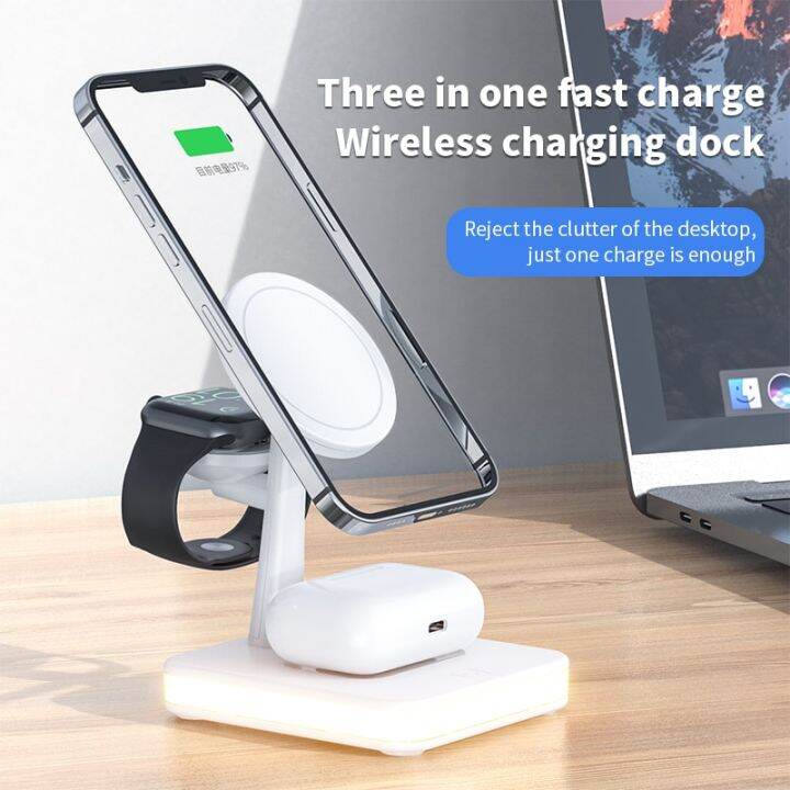 HOCE 25W Magnetic Wireless Charger Dock For iPhone 14 13 12 11Pro Max ...