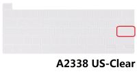 แผ่นกันสำหรับแมคบุ๊กแบบนิ่มใหม่โปร13 2020ชิป M1 A2338สหภาพยุโรปเราแผ่นครอบแป้นพิมพ์ซิลิคอนกันน้ำโปร13 A2338ป้องกันฟิล์มคีย์บอร์ด