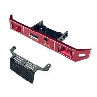 LD-P06 Metal Front Bumper with Axle Armor Protector Metal Front Bumper for LDRC LD-P06 LD P06 Unimog 1/12 RC Truck Car Upgrade Parts,Red