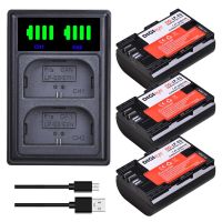 ZZOOI LP-E6 LP-E6N Battery + LED Dual Charger Type C Port for Canon EOS 6D 7D 5D Mark II III IV 5D 60D 60Da 70D 80D 90D 5DS R5 R6