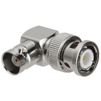 ◑♦ 50pcs copper BNC Male Plug to BNC Female Jack Right Angle 90 Degree Adapter Coaxial connectors