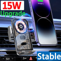 15W Wireless Car Charger Stand Auto Car Phone Holder Mount For 14 13 12 11 X Samsung Infrared Fast Car Charging Station