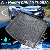 สำหรับ Honda CRV CR-V 2017 2018 2019 2021 2022ตำแหน่งด้านบนด้านหลัง Cargo Liner Trunk Mat ถาดชั้นกระเป๋าเดินทางโคลน Kick พรม