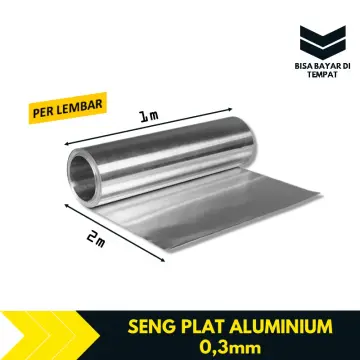 Jual Plat Aluminium Tebal 2mm x 1m x 1m Surabaya