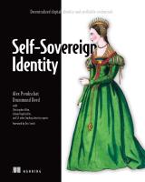 หนังสืออังกฤษใหม่ Self-Sovereign Identity: Decentralized digital identity and verifiable credentials [Paperback]
