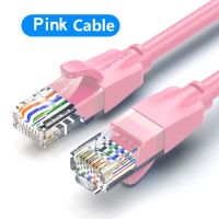 Vention Colour สายเคเบิลอีเทอร์เน็ต Cat 6สายเคเบิลเครือข่าย4สายคู่บิดเกลียวสายแพทช์ RJ45อินเทอร์เน็ตสาย Lan Cat6สำหรับสายเราเตอร์แลปท็อป