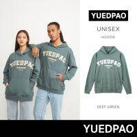 Yuedpao ยอดขาย No.1 รับประกันไม่ย้วย 2 ปี Hoodie เสื้อยืดเปล่า เสื้อยืดสีพื้น เสื้อ Hoodie Vintage Deep green