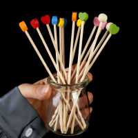 100pcs Candy Sticks with Ball Wooden Lollipops Sucker Cake Pops Ball Sticks Decoration Cupcake Cake Toppers Wooden Sticks