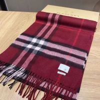 Bur Berry Plaid Scarf Pure Wool Classic British Style Lovers New Autumn and Winter Warm Neck