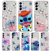 Case for Samsung Galaxy S20 Plus S9 S10e S23 Ultra 5G S22 S10 Lite S21 FE Shell Stitch The Baby Disney Cover Transparent Soft